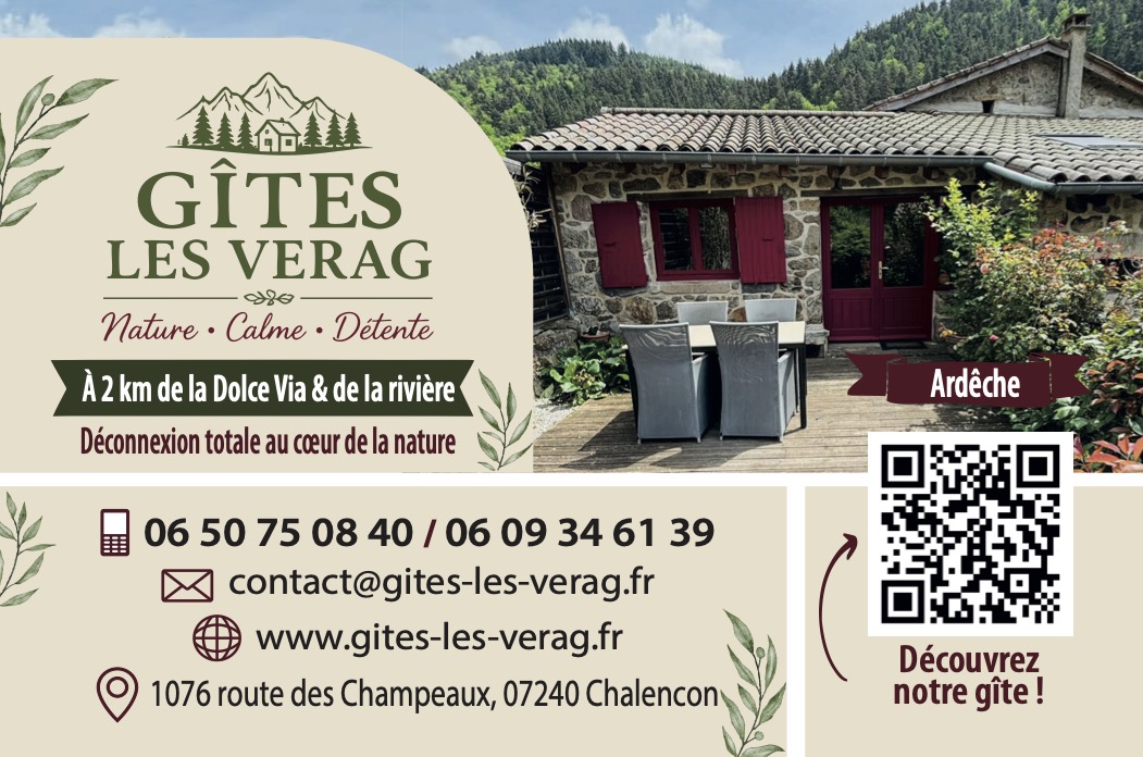 Gîtes Les Vérag — Nature · Calme · Détente — Ardèche, Chalencon